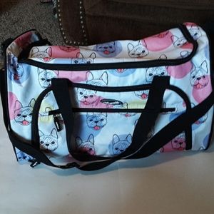 Olympia USA Duffle bag with dog heads design